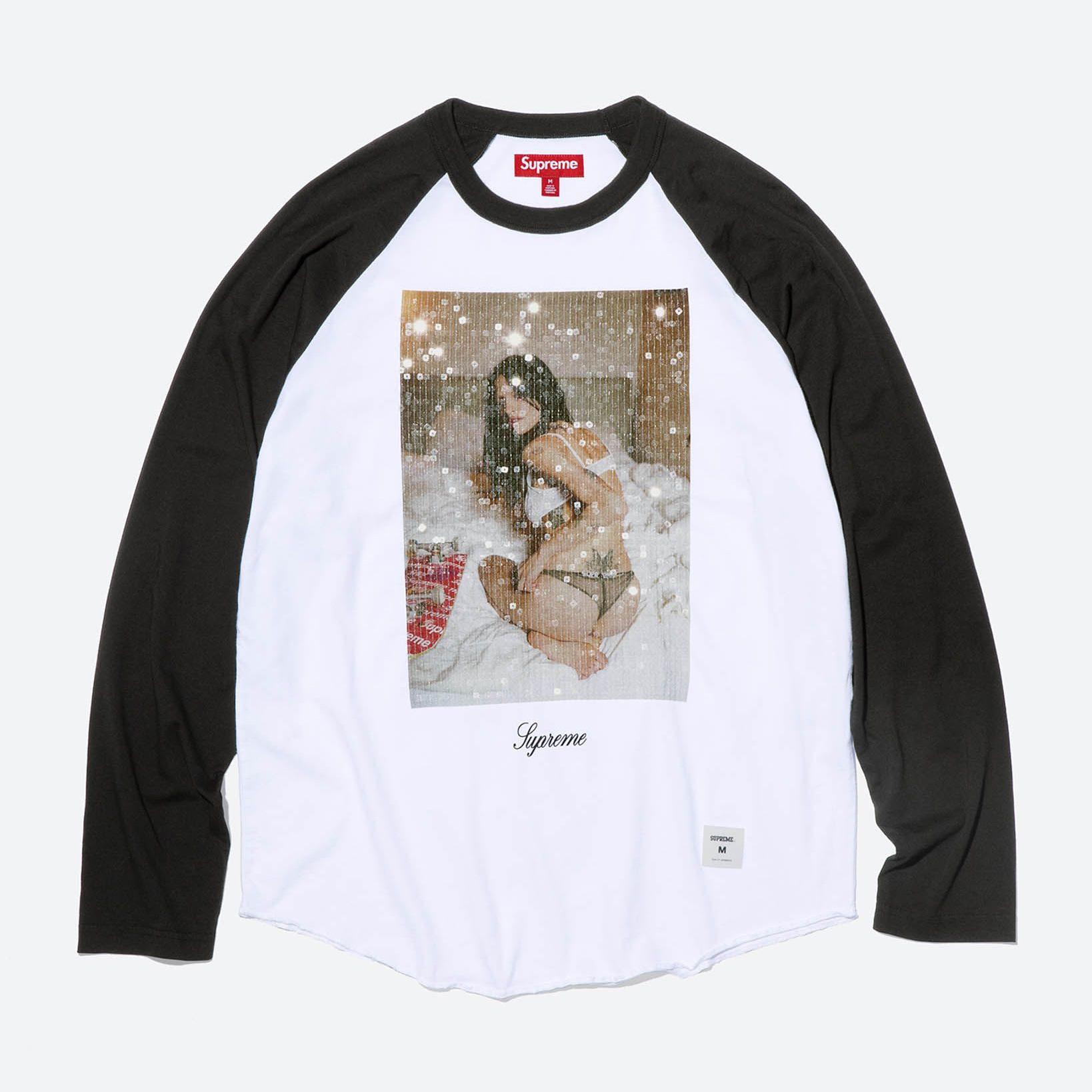 Supreme/Larry Clark Sequin Raglan L/S Top view 2